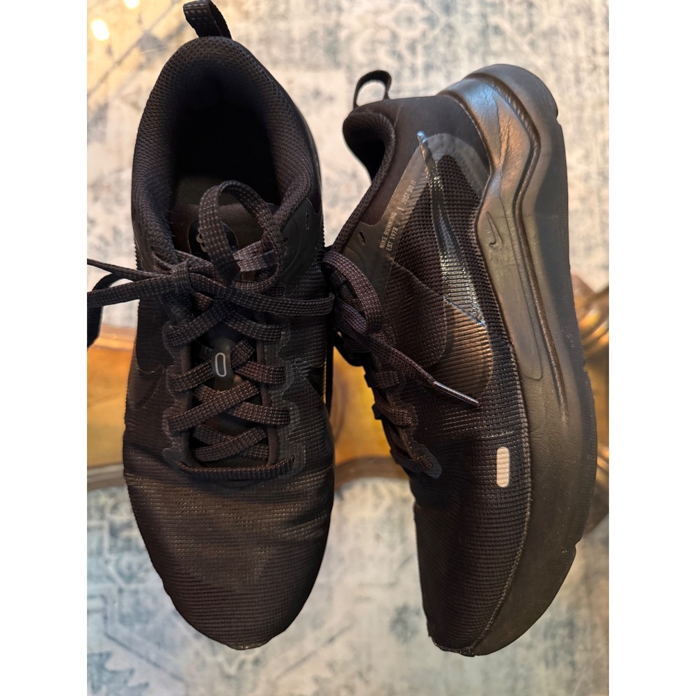 Nike Downshifter 12 Triple Black Running Shoes DD9294-002 Womens 7.5